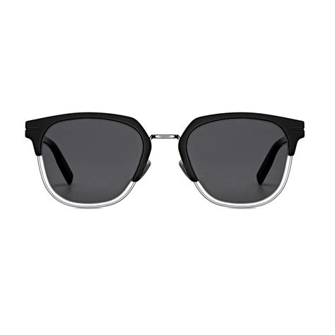 dior al 13.5 sunglasses|AL13.15 Matte Black and Silver Square Sunglasses .